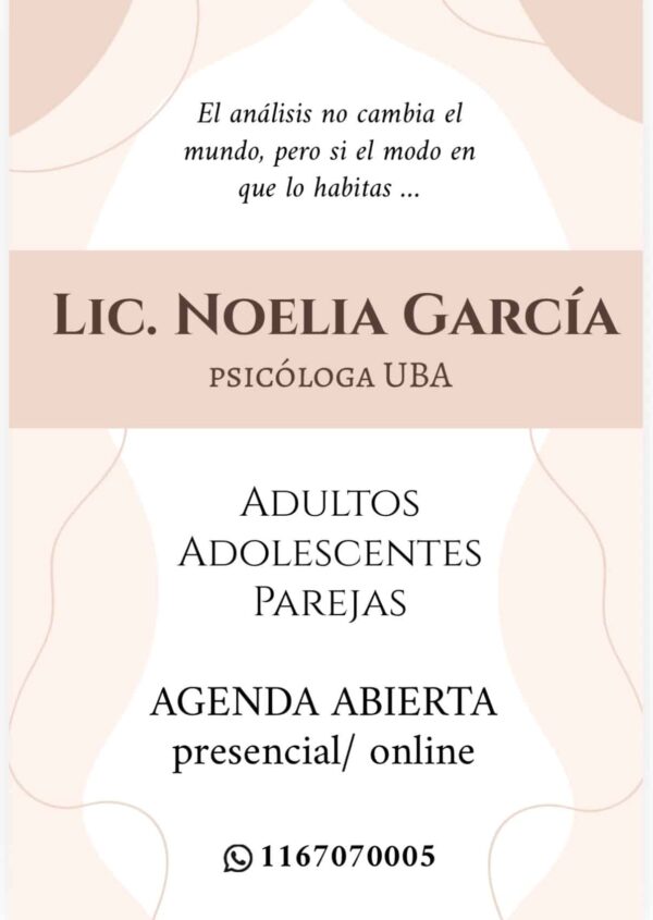 Lic. Noelia Alejandra García