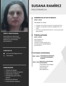 Psicóloga SUSANA NANCY RAMIREZ CARDOSO