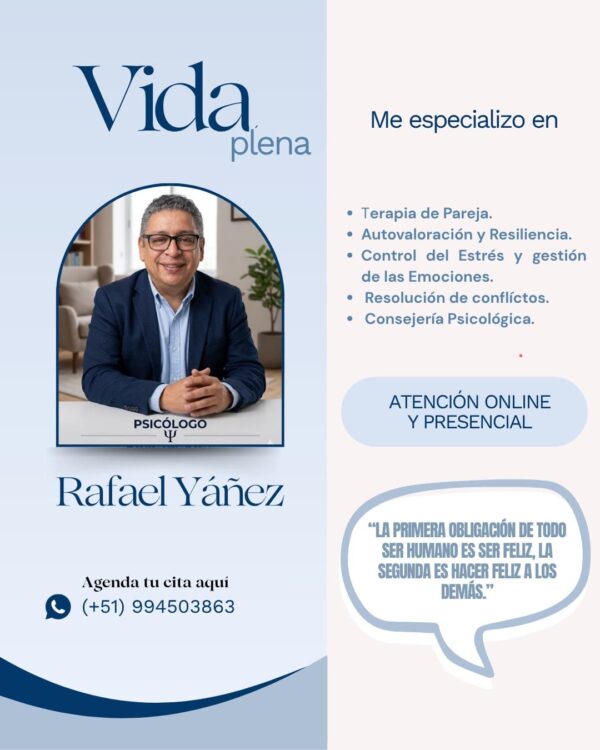 Psicólogo Rafael Yañez