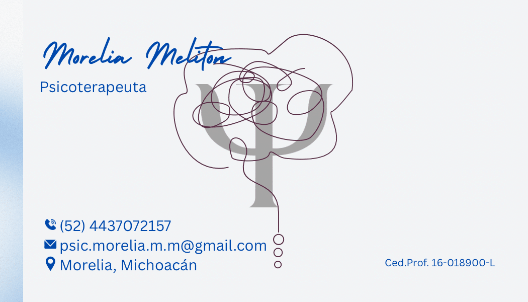 Psicóloga Morelia Meliton Martínez