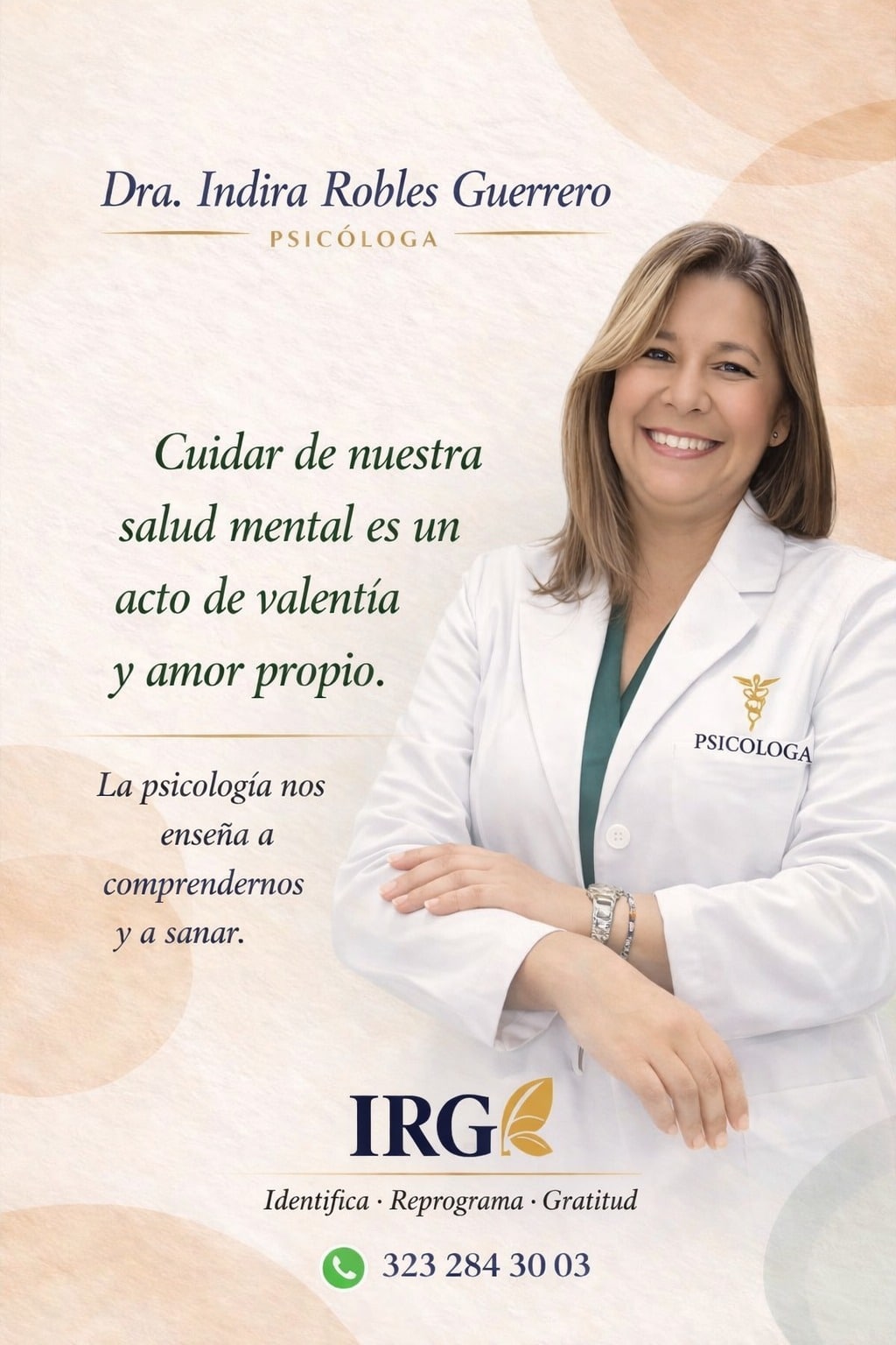 Psicóloga Indira Robles Guerrero