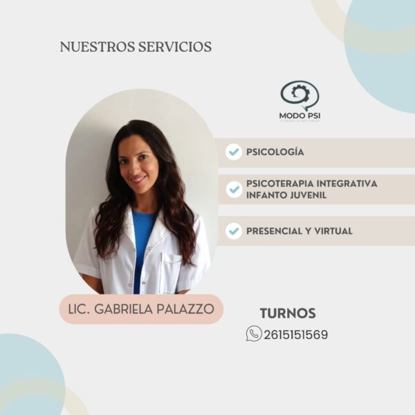 Psicóloga Gabriela Palazzo