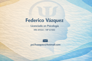 Psicólogo Federico Vázquez