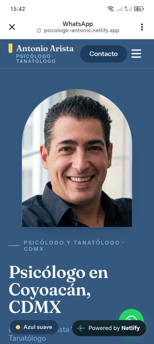 Psicólogo Antonio Arista Vidal