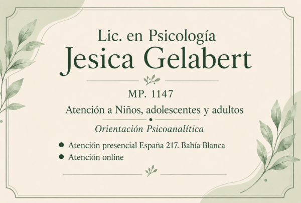 Psicóloga Jesica Natalia Gelabert