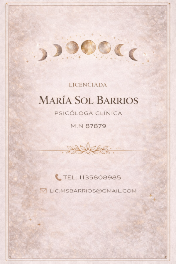Psicóloga Sol Barrios