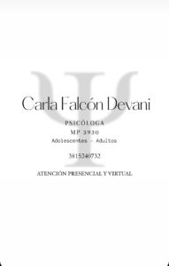 Psicóloga Carla Falcon Devani