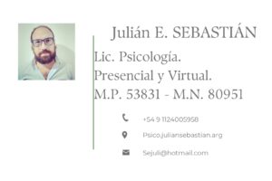 Psicólogo Julián Eduardo Sebastián
