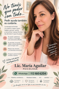 Psicóloga Maria Aguilar