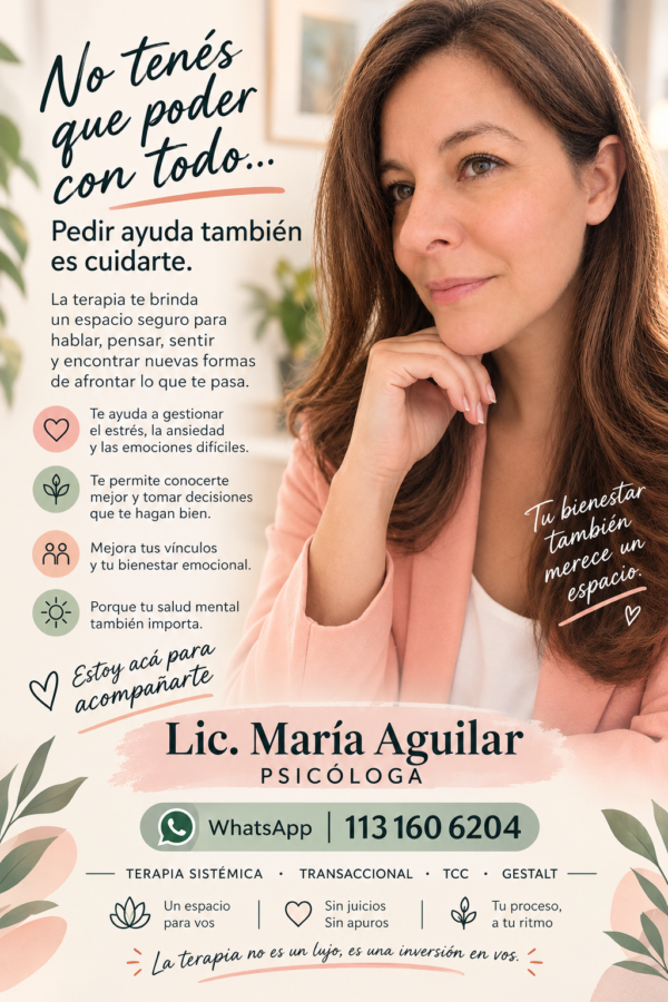 Psicóloga Maria Aguilar