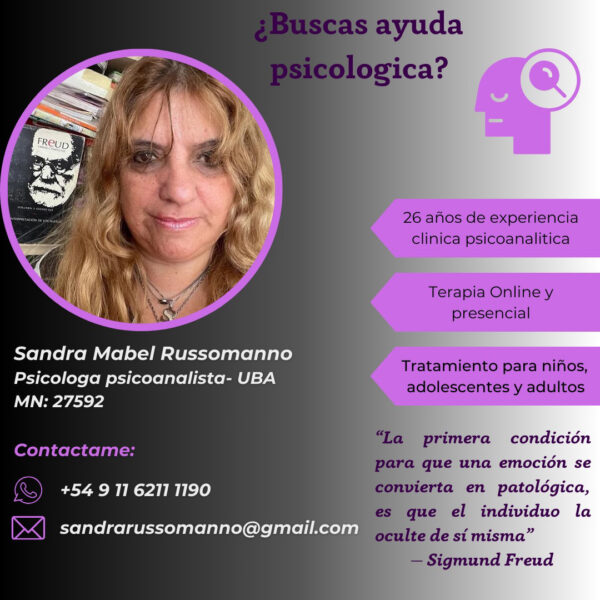 Psicóloga Sandra Russomanno